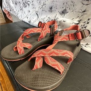 Pink Patterned Chacos women's size 10